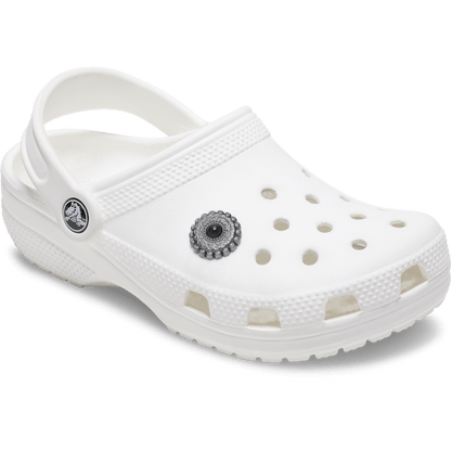 Crocs - Silver and Black Emblem Jibbitz™ charms Women|Men|Jibbitz™ Charms