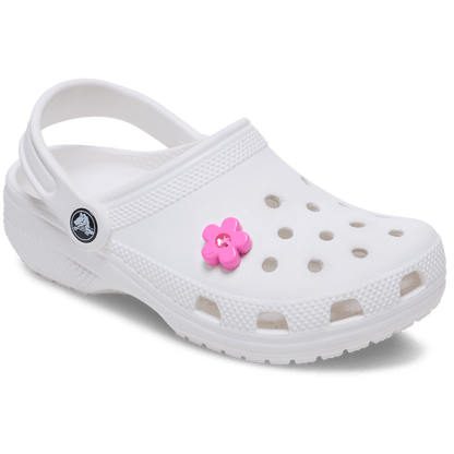 Crocs - Bright Pink Flower With Gem Jibbitz™ charms Women|Men