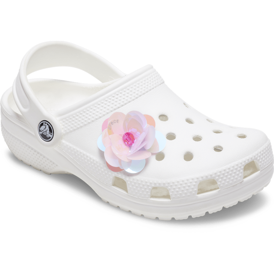 Crocs - Sequin Pink Flower Jibbitz™ charms Women|Men